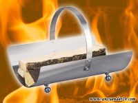 Holzkorb Edelstahl